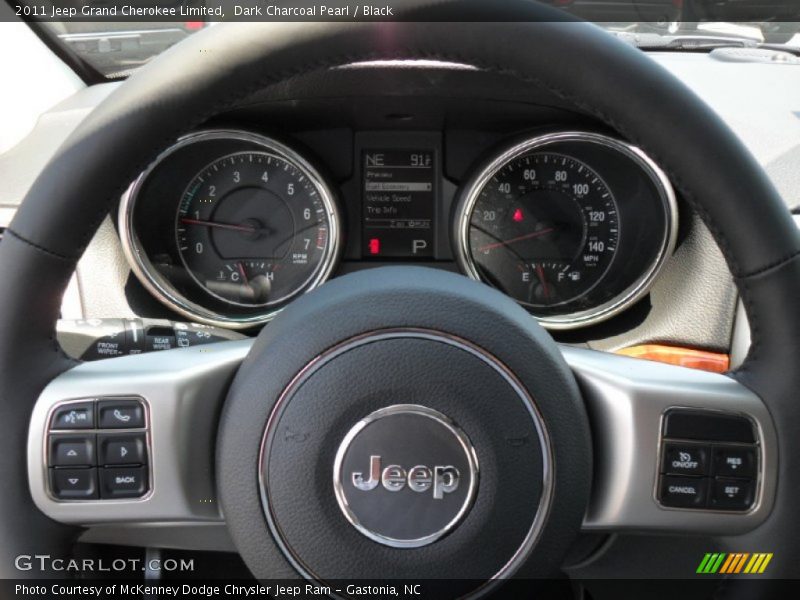 Dark Charcoal Pearl / Black 2011 Jeep Grand Cherokee Limited