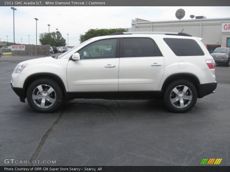 White Diamond Tintcoat / Cashmere 2011 GMC Acadia SLT