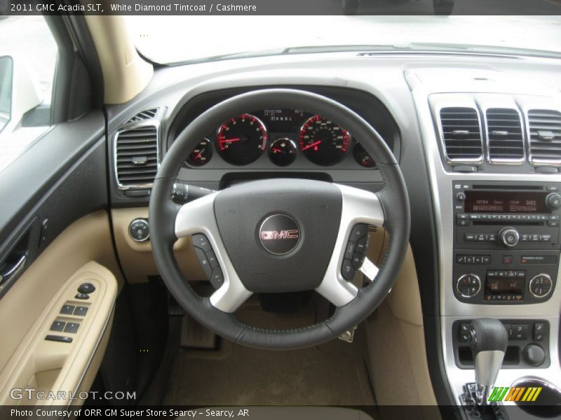 White Diamond Tintcoat / Cashmere 2011 GMC Acadia SLT