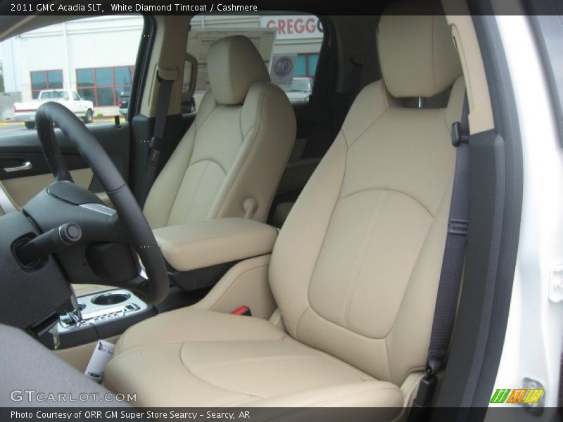 White Diamond Tintcoat / Cashmere 2011 GMC Acadia SLT