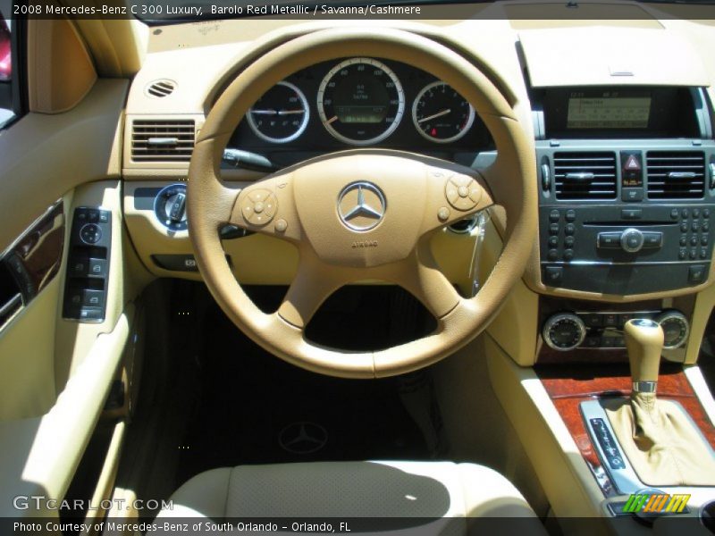Barolo Red Metallic / Savanna/Cashmere 2008 Mercedes-Benz C 300 Luxury