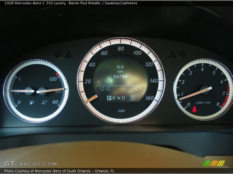 Barolo Red Metallic / Savanna/Cashmere 2008 Mercedes-Benz C 300 Luxury