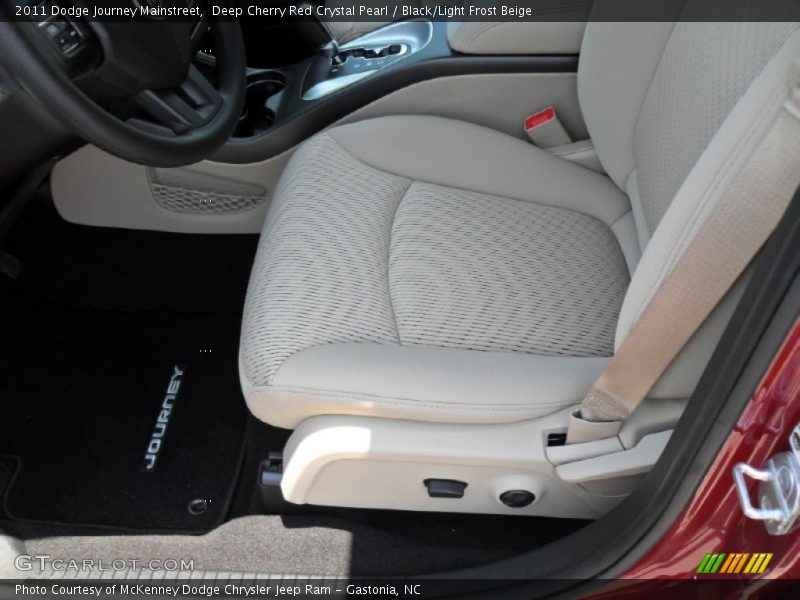 Deep Cherry Red Crystal Pearl / Black/Light Frost Beige 2011 Dodge Journey Mainstreet