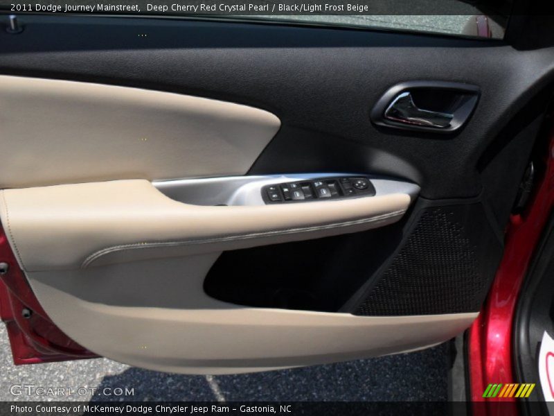 Deep Cherry Red Crystal Pearl / Black/Light Frost Beige 2011 Dodge Journey Mainstreet
