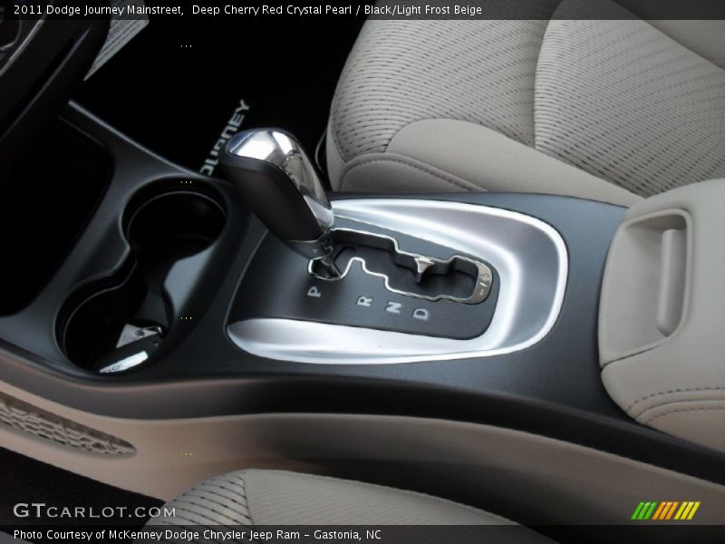 Deep Cherry Red Crystal Pearl / Black/Light Frost Beige 2011 Dodge Journey Mainstreet