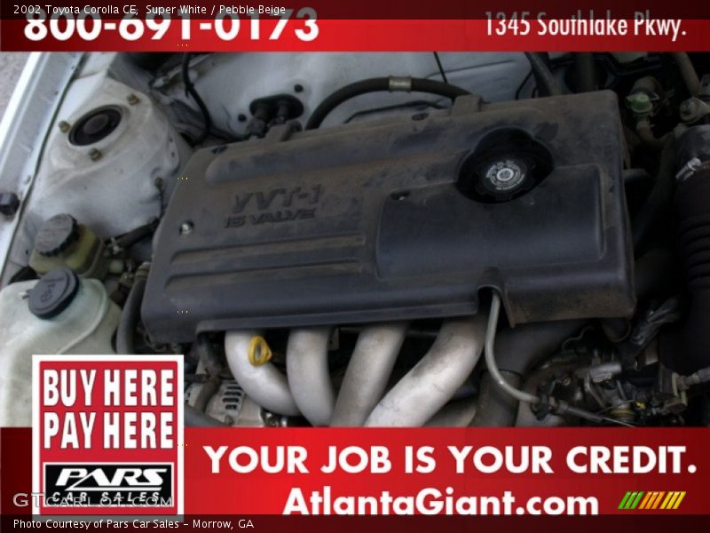 Super White / Pebble Beige 2002 Toyota Corolla CE