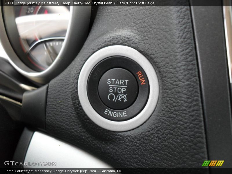 Deep Cherry Red Crystal Pearl / Black/Light Frost Beige 2011 Dodge Journey Mainstreet
