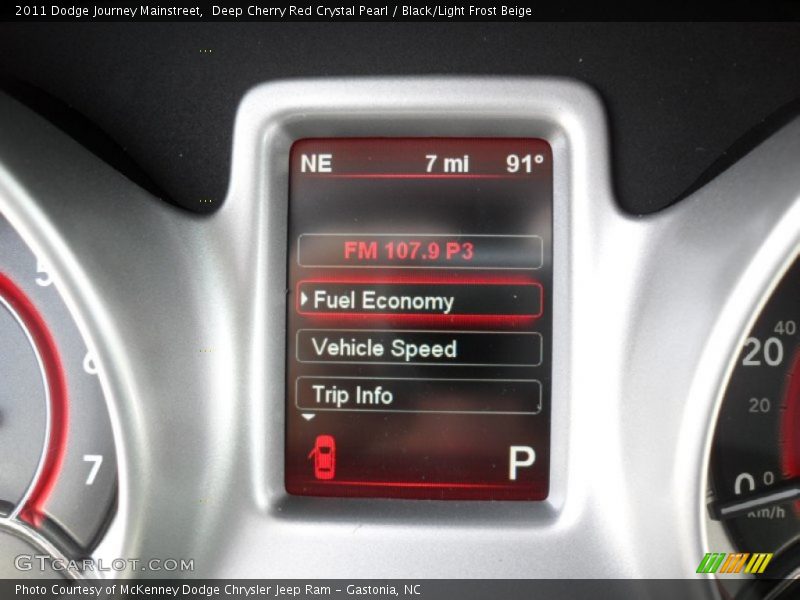 Deep Cherry Red Crystal Pearl / Black/Light Frost Beige 2011 Dodge Journey Mainstreet
