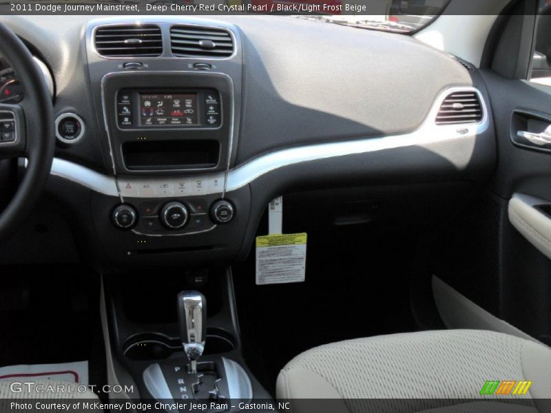 Deep Cherry Red Crystal Pearl / Black/Light Frost Beige 2011 Dodge Journey Mainstreet