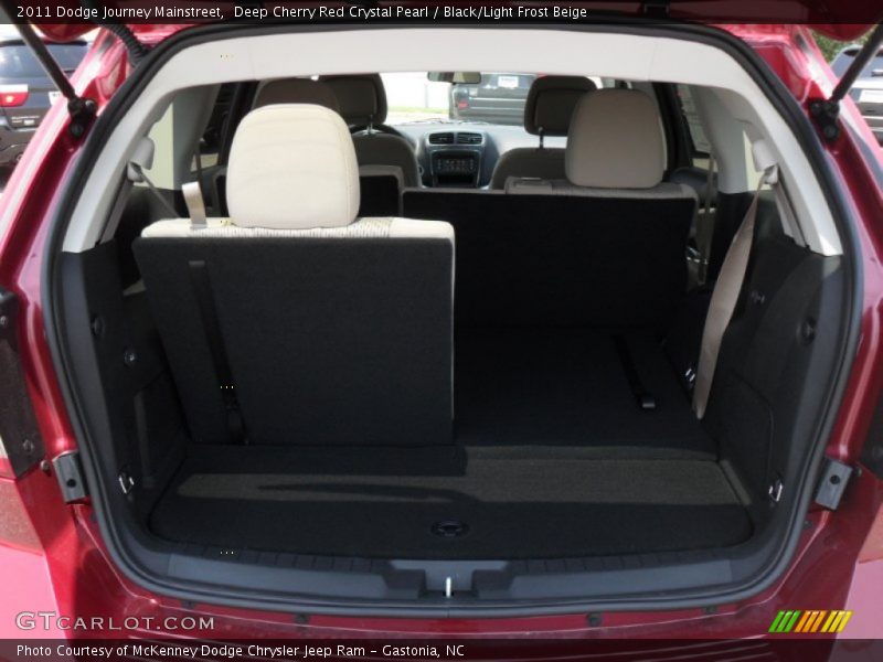 Deep Cherry Red Crystal Pearl / Black/Light Frost Beige 2011 Dodge Journey Mainstreet