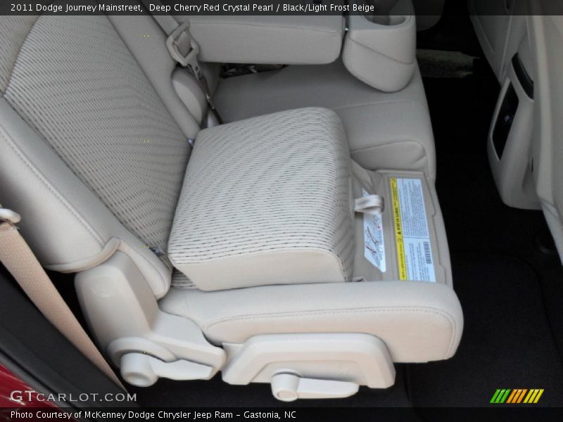 Deep Cherry Red Crystal Pearl / Black/Light Frost Beige 2011 Dodge Journey Mainstreet
