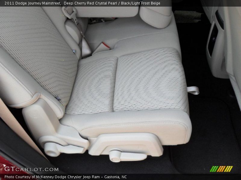 Deep Cherry Red Crystal Pearl / Black/Light Frost Beige 2011 Dodge Journey Mainstreet