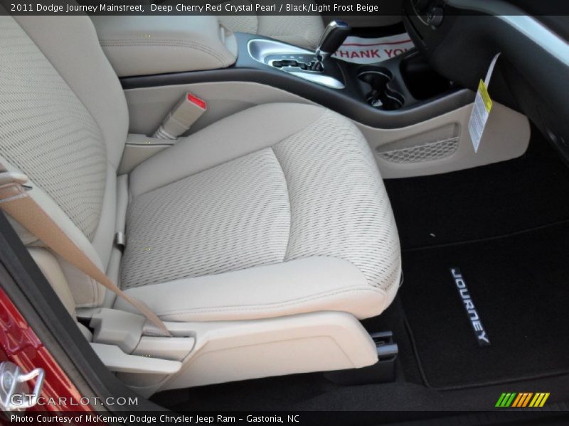 Deep Cherry Red Crystal Pearl / Black/Light Frost Beige 2011 Dodge Journey Mainstreet