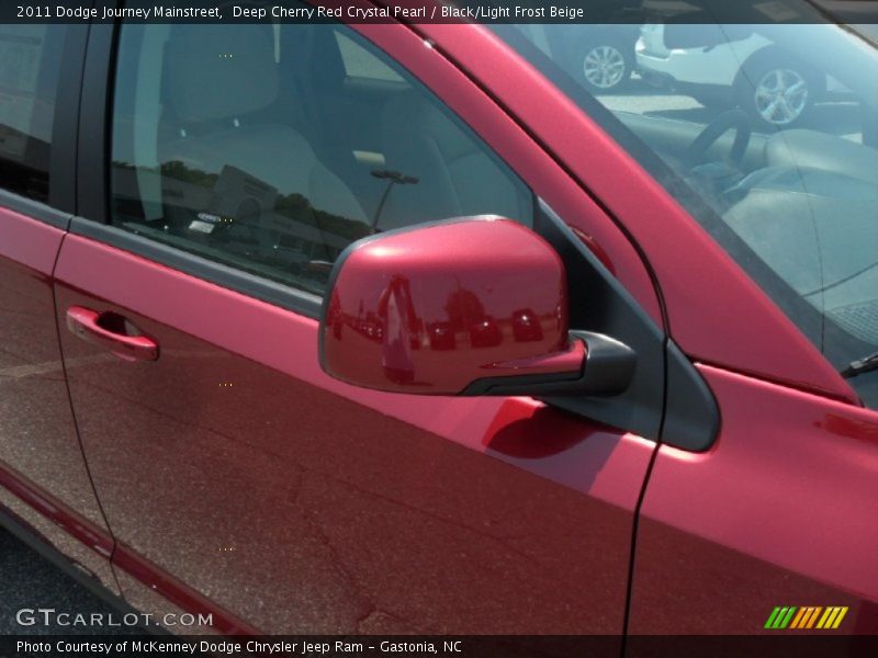 Deep Cherry Red Crystal Pearl / Black/Light Frost Beige 2011 Dodge Journey Mainstreet