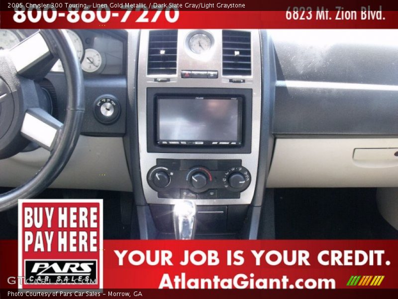 Linen Gold Metallic / Dark Slate Gray/Light Graystone 2005 Chrysler 300 Touring