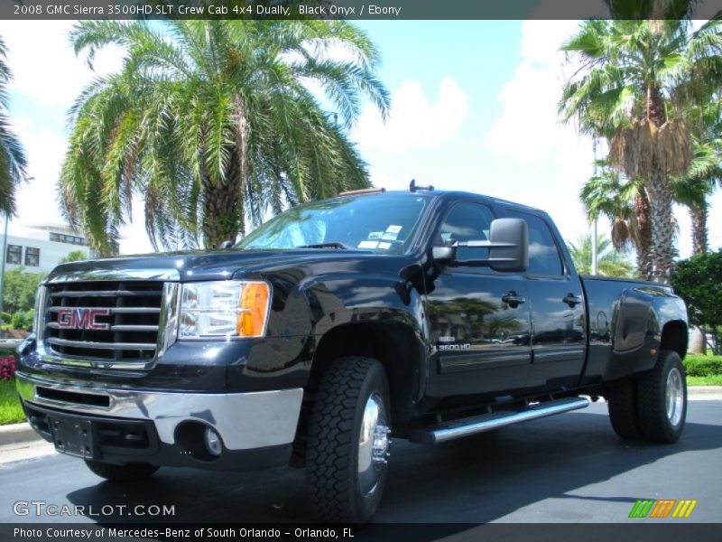 Front 3/4 View of 2008 Sierra 3500HD SLT Crew Cab 4x4 Dually