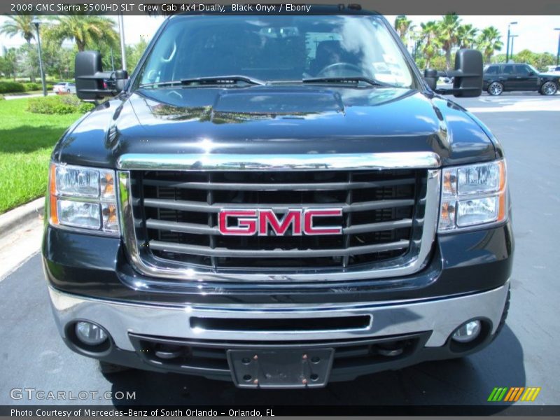 Black Onyx / Ebony 2008 GMC Sierra 3500HD SLT Crew Cab 4x4 Dually