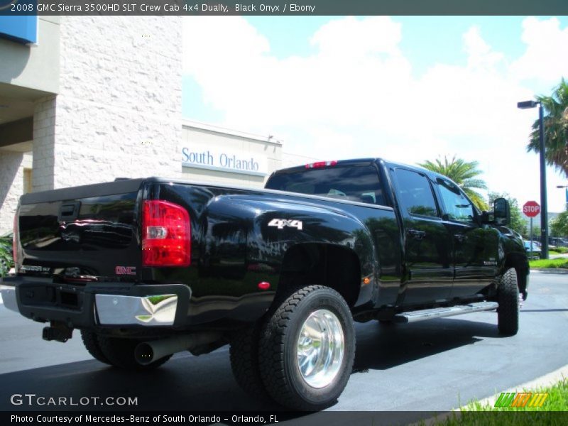 Black Onyx / Ebony 2008 GMC Sierra 3500HD SLT Crew Cab 4x4 Dually