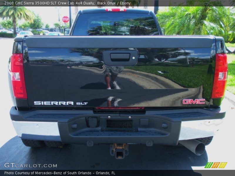 Black Onyx / Ebony 2008 GMC Sierra 3500HD SLT Crew Cab 4x4 Dually