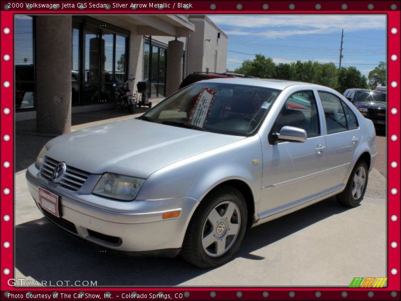 Silver Arrow Metallic / Black 2000 Volkswagen Jetta GLS Sedan