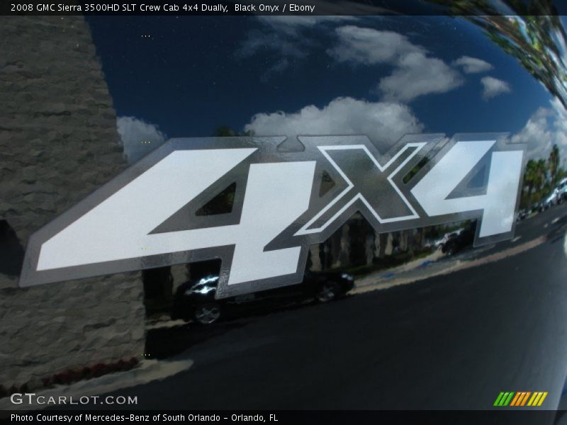 Black Onyx / Ebony 2008 GMC Sierra 3500HD SLT Crew Cab 4x4 Dually