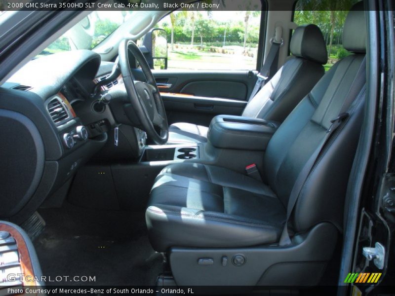  2008 Sierra 3500HD SLT Crew Cab 4x4 Dually Ebony Interior