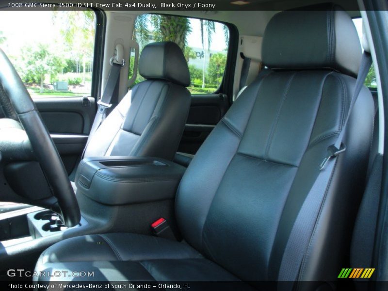 Black Onyx / Ebony 2008 GMC Sierra 3500HD SLT Crew Cab 4x4 Dually