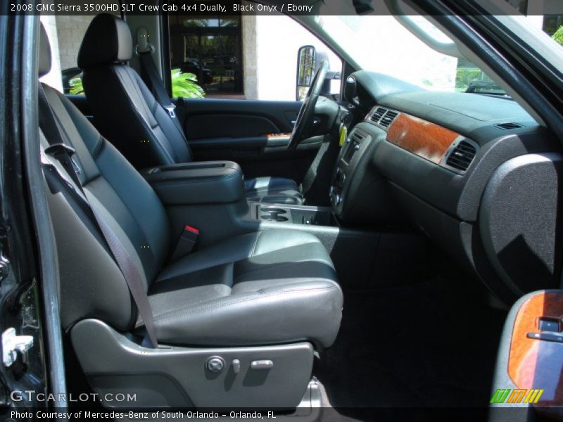 Black Onyx / Ebony 2008 GMC Sierra 3500HD SLT Crew Cab 4x4 Dually