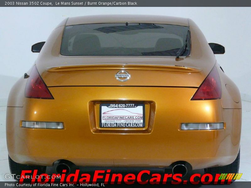 Le Mans Sunset / Burnt Orange/Carbon Black 2003 Nissan 350Z Coupe