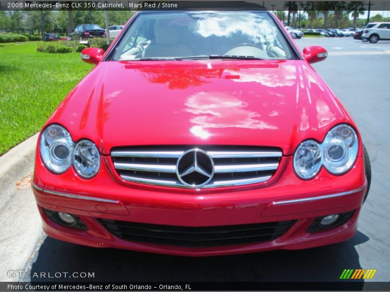 Mars Red / Stone 2008 Mercedes-Benz CLK 350 Cabriolet