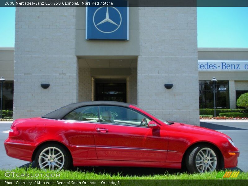 Mars Red / Stone 2008 Mercedes-Benz CLK 350 Cabriolet