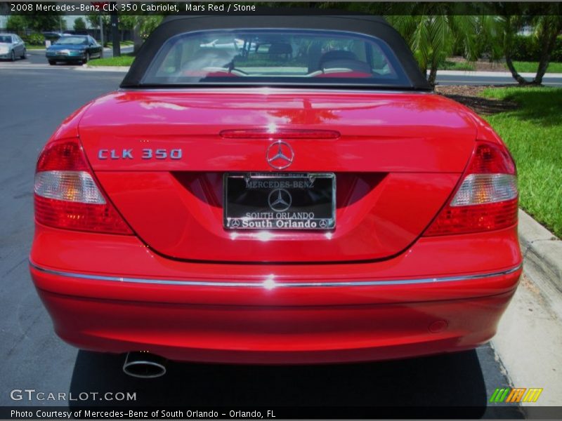 Mars Red / Stone 2008 Mercedes-Benz CLK 350 Cabriolet