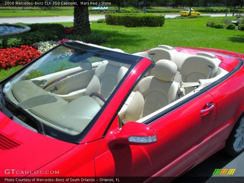 Mars Red / Stone 2008 Mercedes-Benz CLK 350 Cabriolet