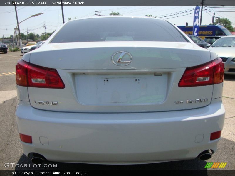 Crystal White / Black 2006 Lexus IS 250 AWD