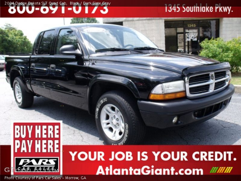 Black / Dark Slate Gray 2004 Dodge Dakota SLT Quad Cab