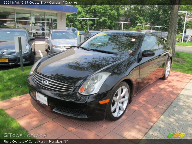 Black Obsidian / Graphite 2004 Infiniti G 35 Coupe