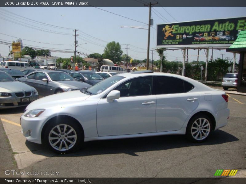 Crystal White / Black 2006 Lexus IS 250 AWD