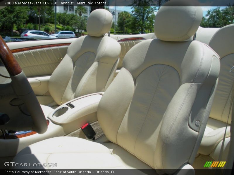 Mars Red / Stone 2008 Mercedes-Benz CLK 350 Cabriolet