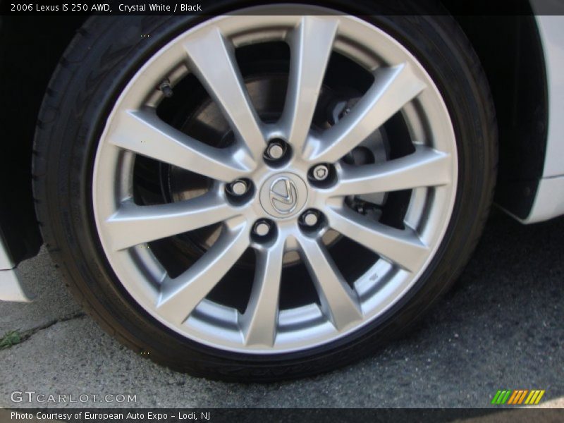 Crystal White / Black 2006 Lexus IS 250 AWD