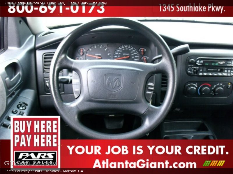 Black / Dark Slate Gray 2004 Dodge Dakota SLT Quad Cab