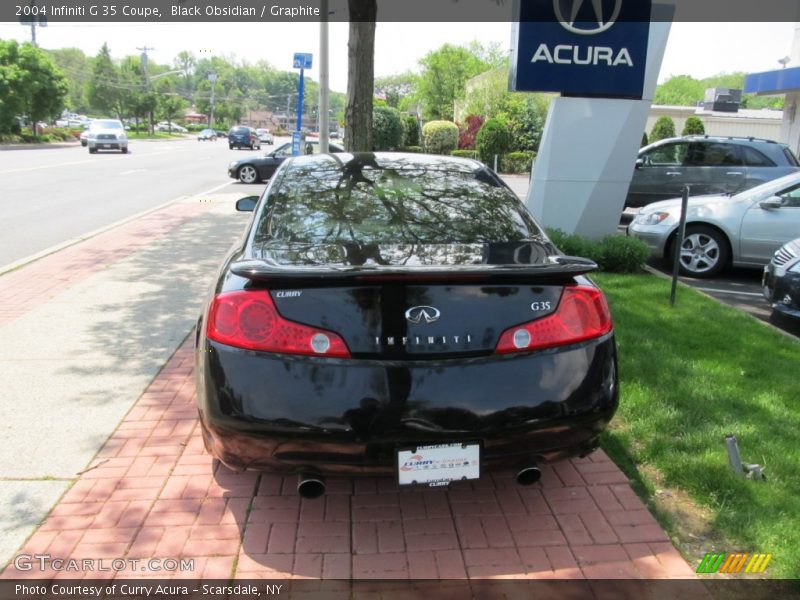 Black Obsidian / Graphite 2004 Infiniti G 35 Coupe