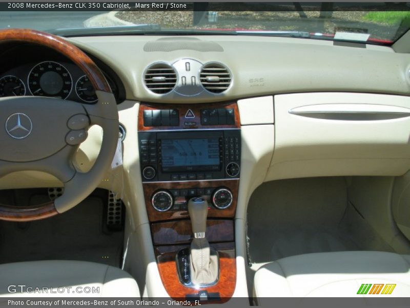 Mars Red / Stone 2008 Mercedes-Benz CLK 350 Cabriolet