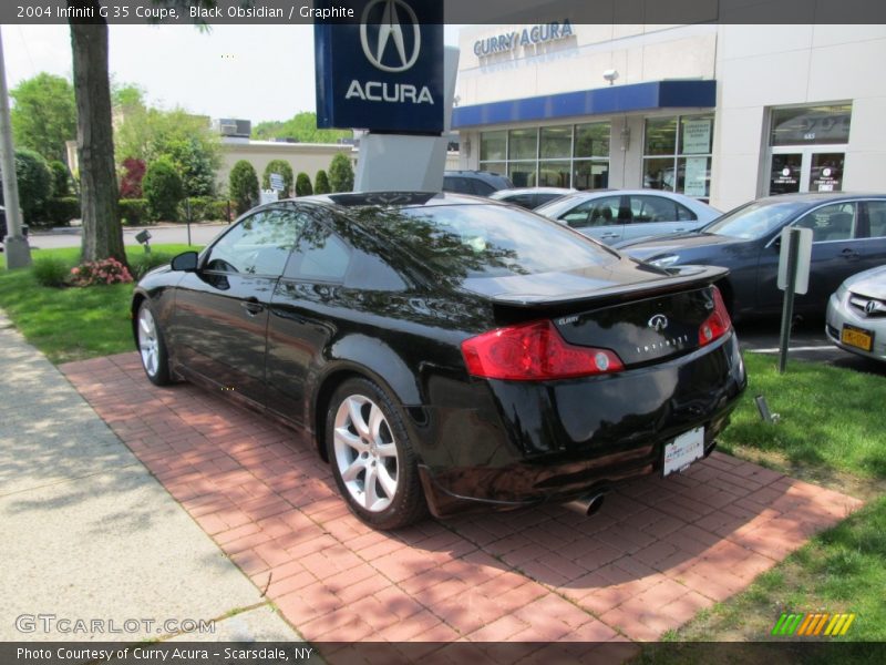 Black Obsidian / Graphite 2004 Infiniti G 35 Coupe
