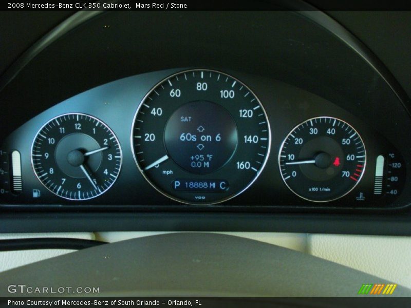 Mars Red / Stone 2008 Mercedes-Benz CLK 350 Cabriolet