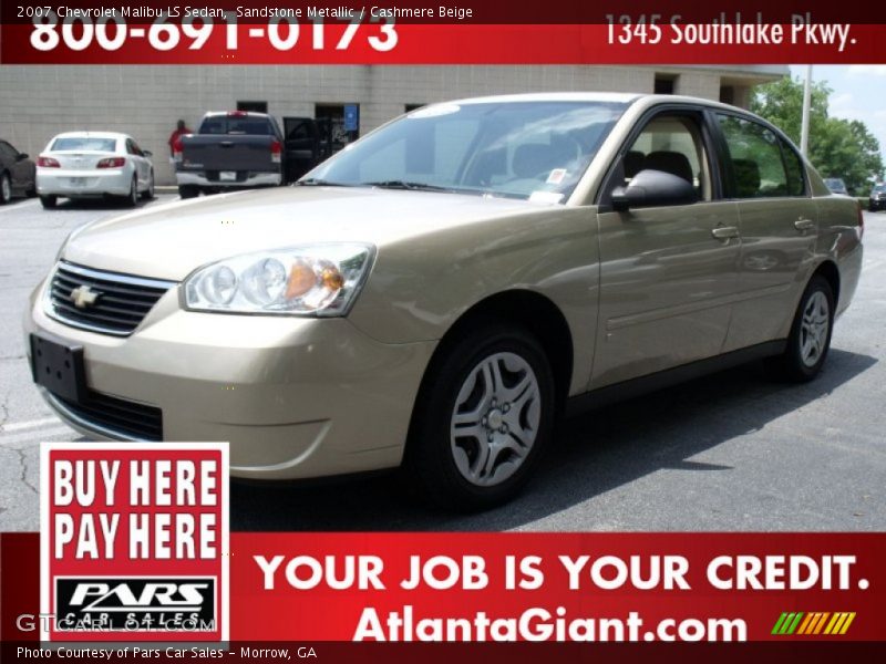 Sandstone Metallic / Cashmere Beige 2007 Chevrolet Malibu LS Sedan