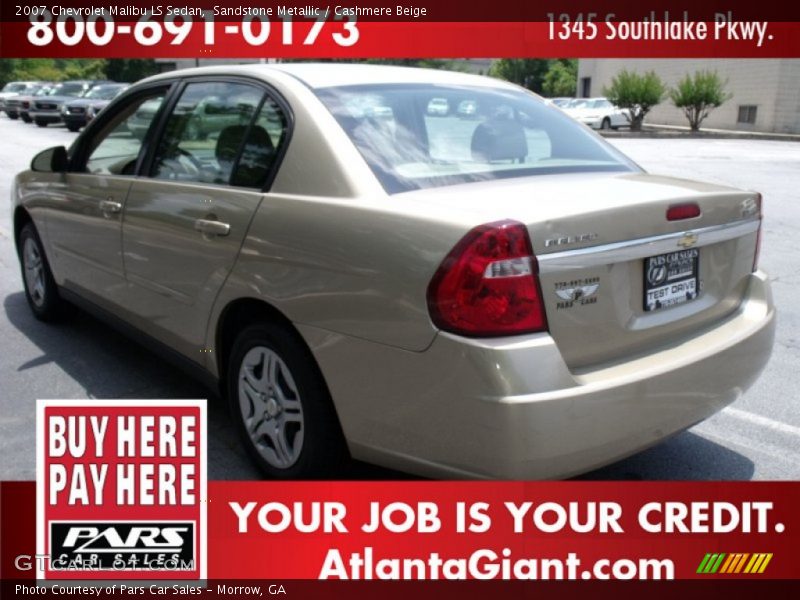 Sandstone Metallic / Cashmere Beige 2007 Chevrolet Malibu LS Sedan