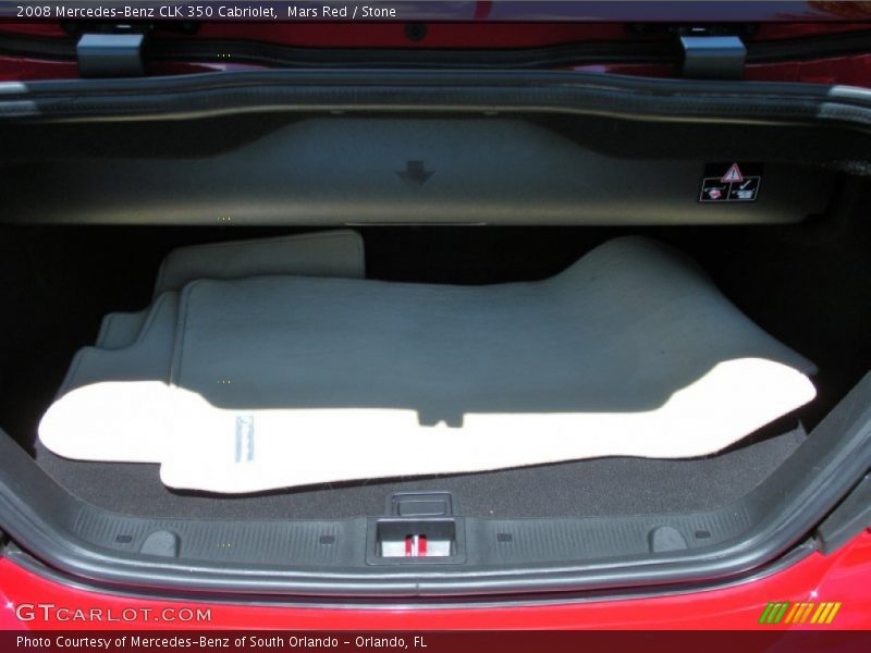 Mars Red / Stone 2008 Mercedes-Benz CLK 350 Cabriolet