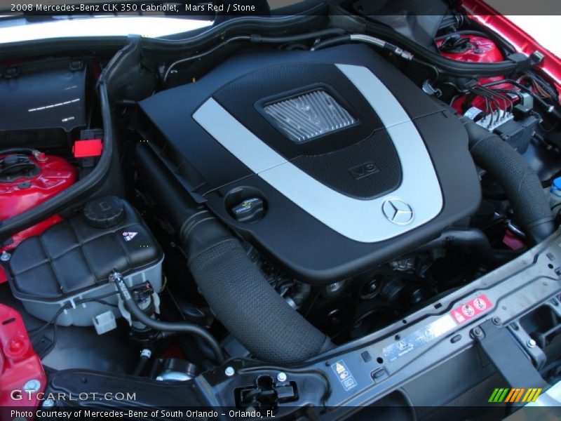 Mars Red / Stone 2008 Mercedes-Benz CLK 350 Cabriolet