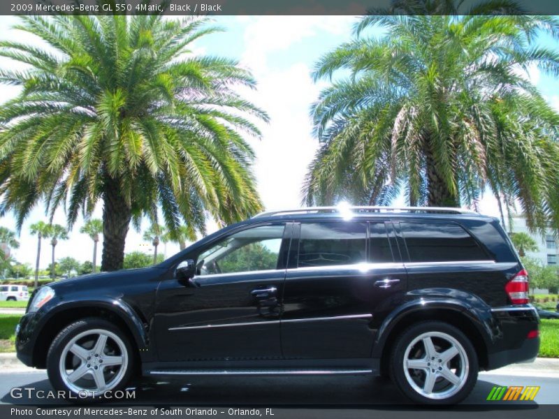 Black / Black 2009 Mercedes-Benz GL 550 4Matic