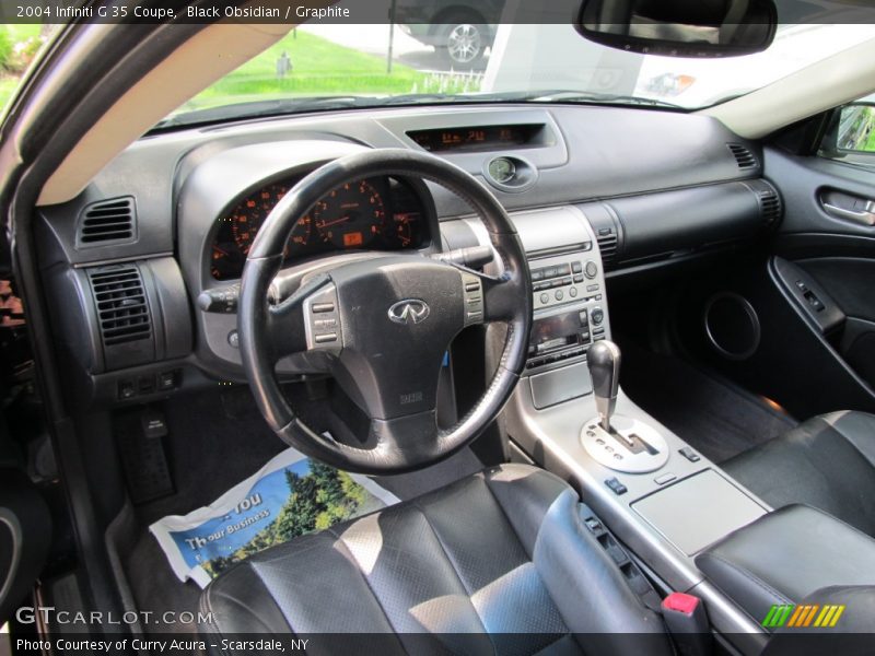 Black Obsidian / Graphite 2004 Infiniti G 35 Coupe